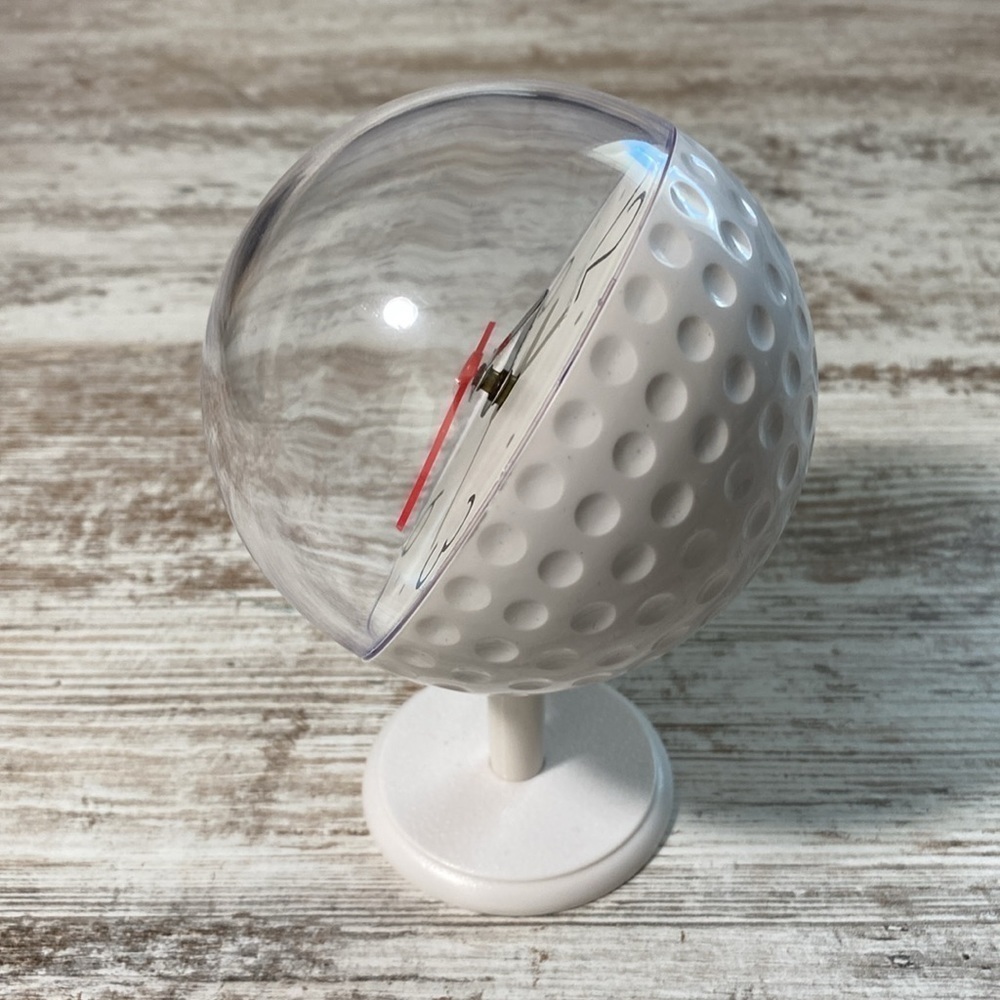 Quartz Golf Ball Tee Time Standing Clock - Picture 4 of 5